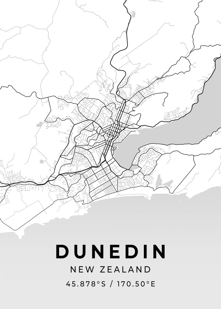 'Dunedin New Zealand' Poster by Conceptual Photography Displate
