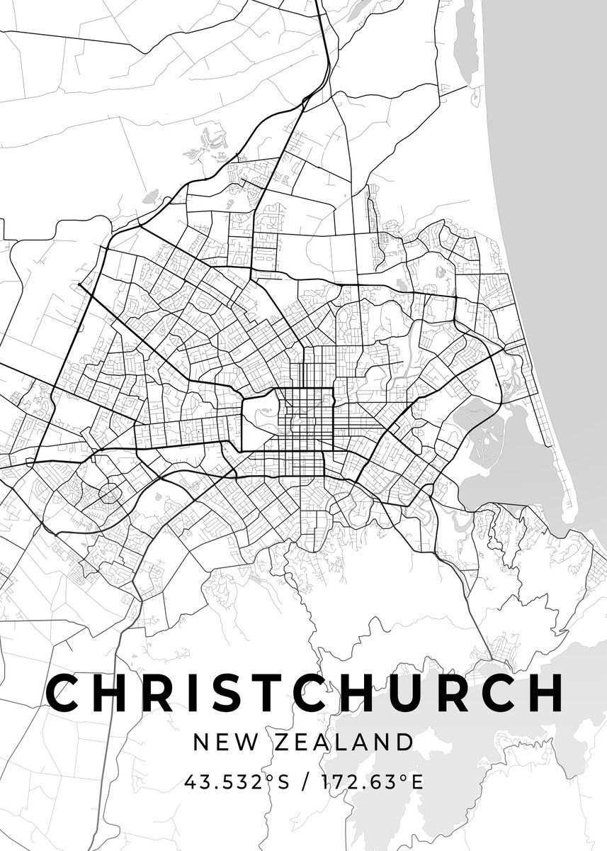 'Christchurch New Zealand' Poster by Conceptual Photography Displate