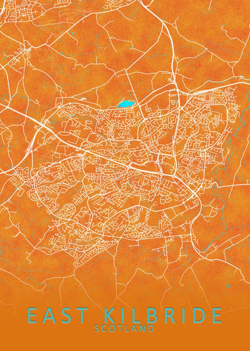 'East Kilbride Scotland ' Poster by City Map Art Prints Displate 'East Kilbride Scotland ' Poster by City Map Art Prints Displate
