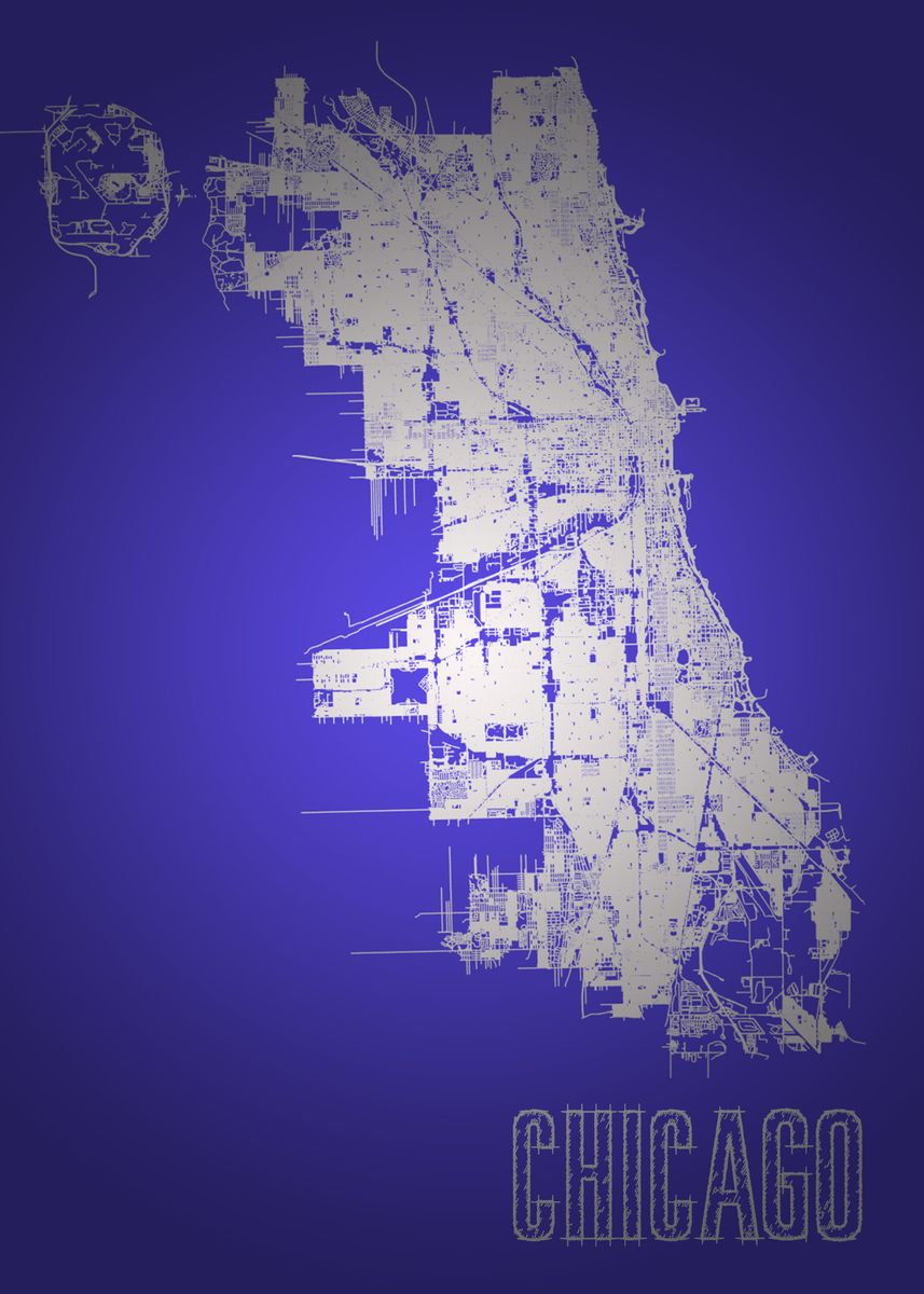 'Chicago' Poster by Olek Displate