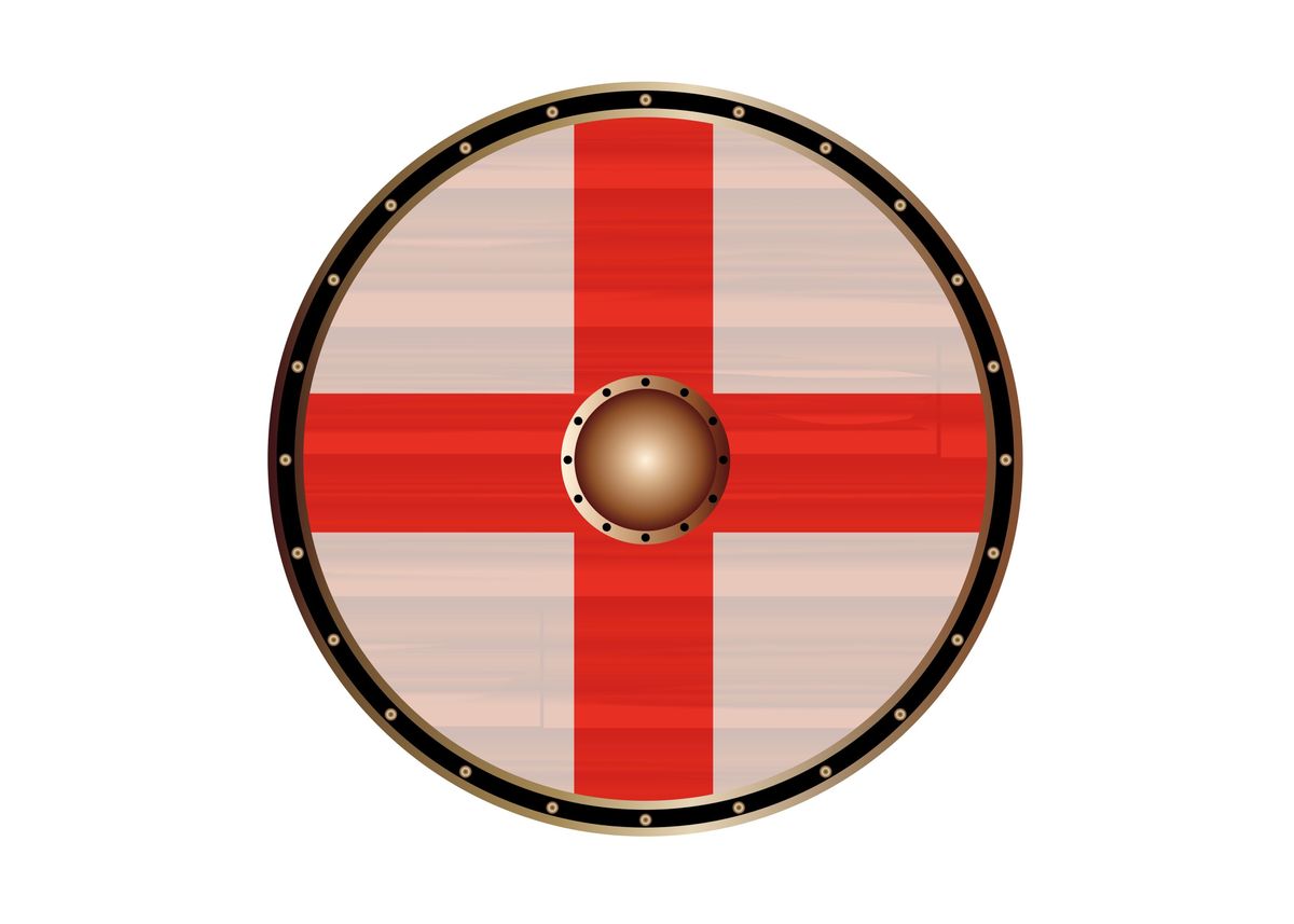 England Flag Shield Poster By Homestead Digital Displate 3680