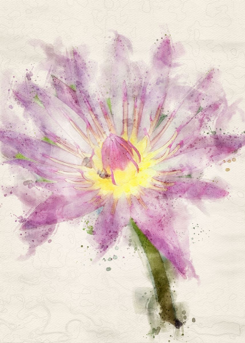 'Flower Watercolor ' Poster by ElaenisArts Displate