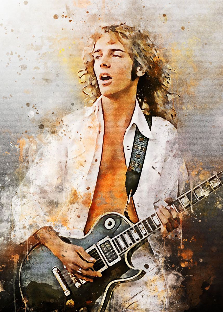 'Peter Frampton vintage' Poster, picture, metal print, paint by ...