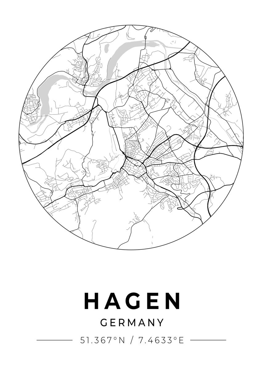 'Hagen Germany' Poster by Conceptual Photography Displate