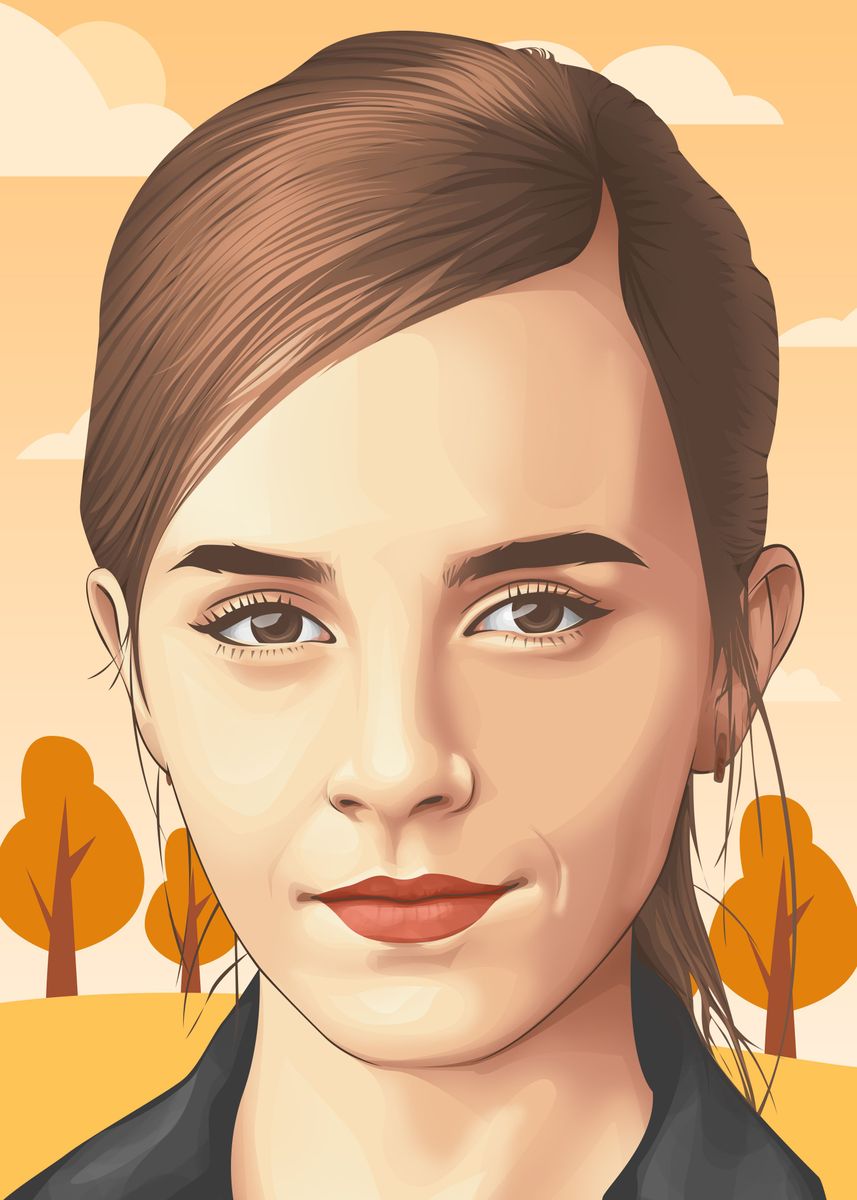 'Emma Watson VxV' Poster, picture, metal print, paint by Zhidane Al ...