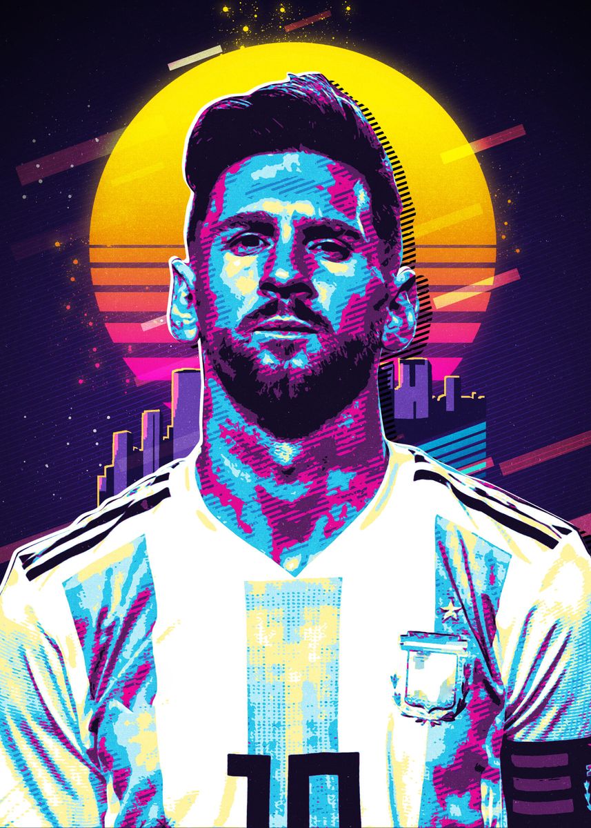 'Lionel Messi' Poster, picture, metal print, paint by MK STUDIO | Displate