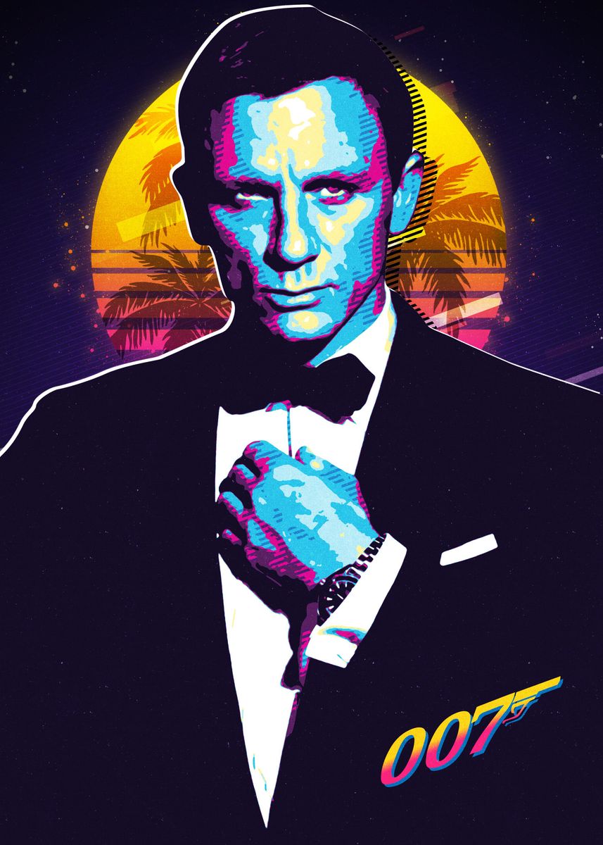 'James Bond 007' Poster by MK STUDIO | Displate