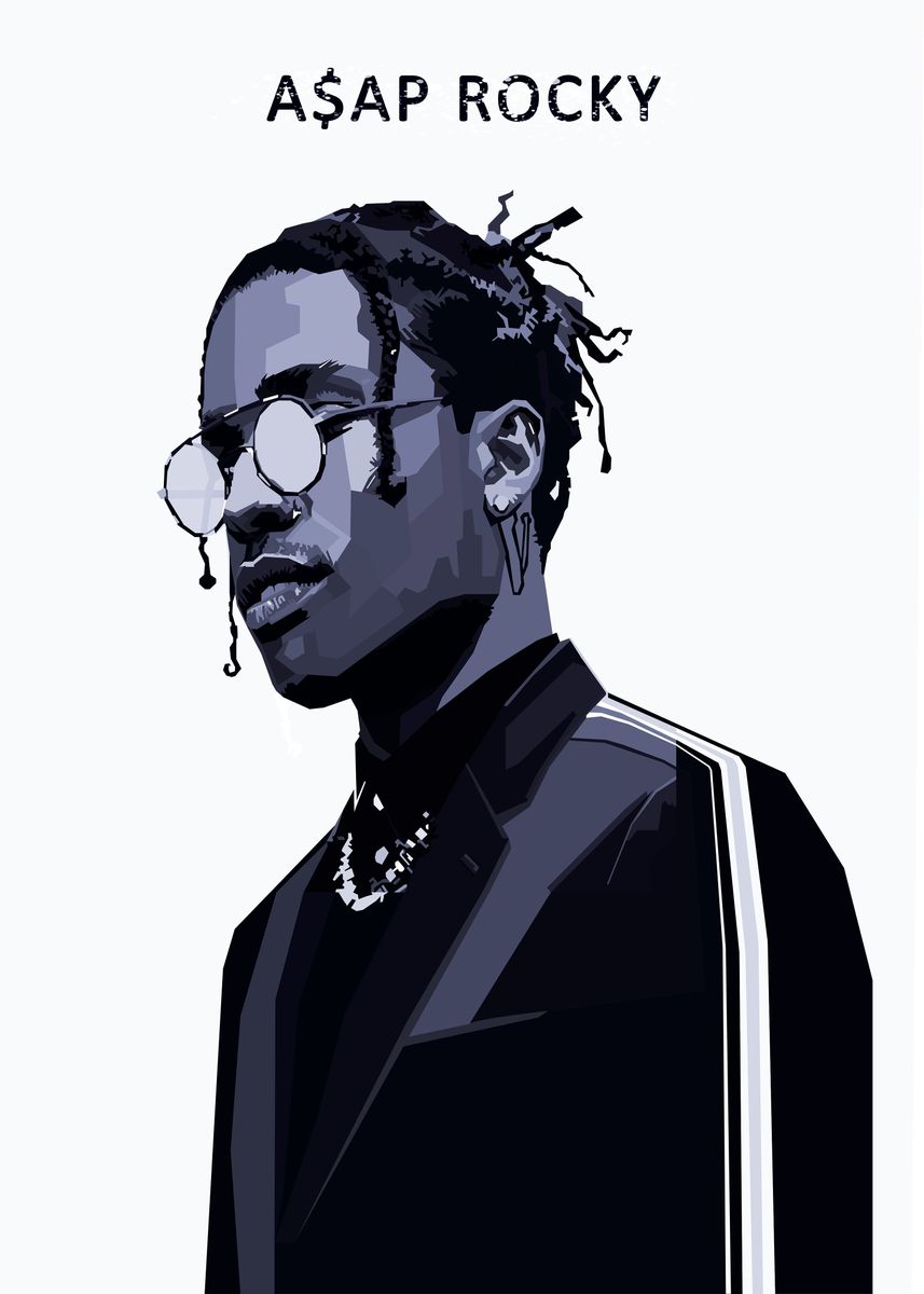 Asap Rocky Musicain ' Poster by Phuong Dong | Displate