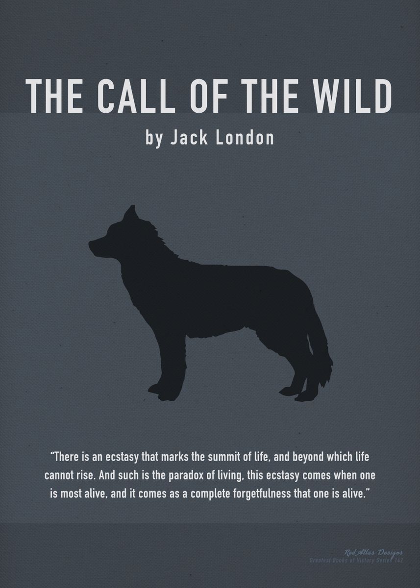 The Call Of The Wild Book Poster Print By Design Turnpike Displate