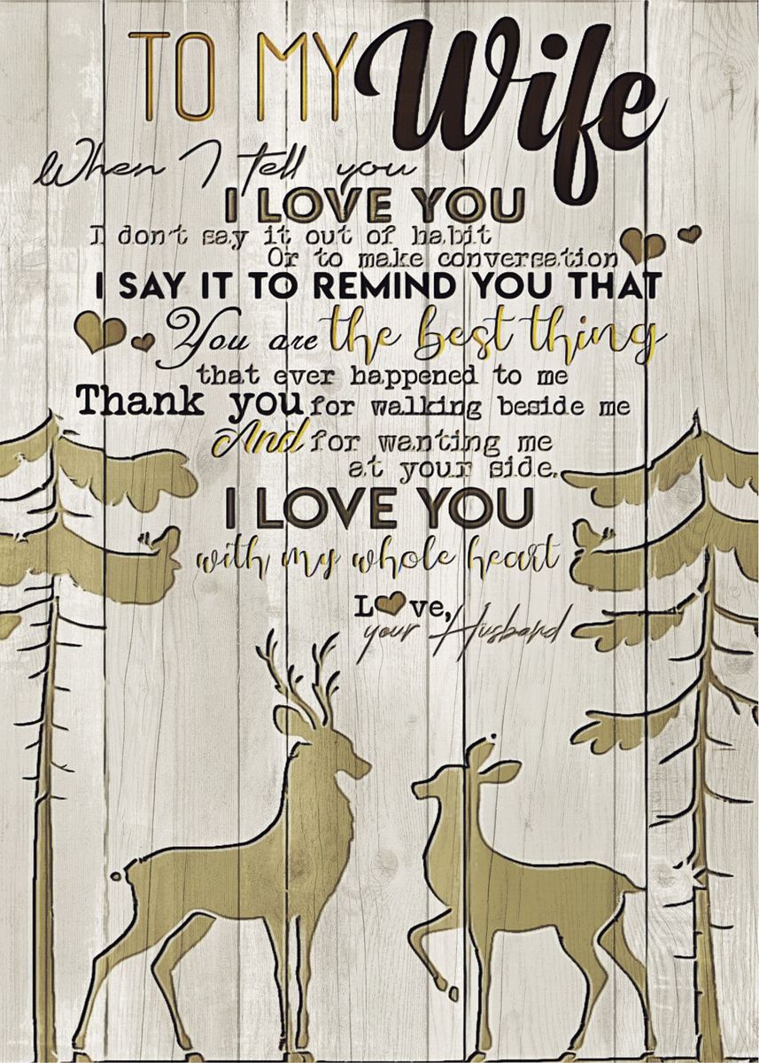 To My Wife Sign IV