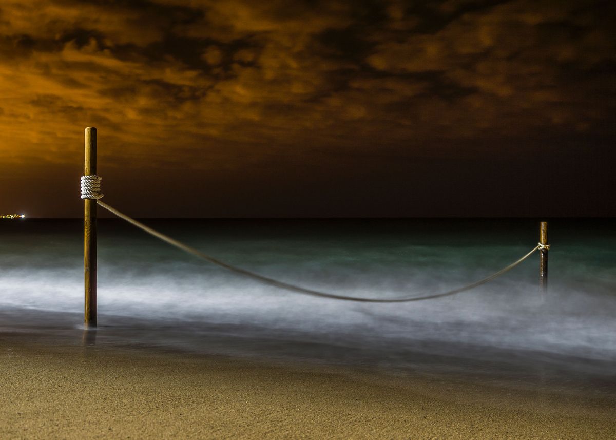 night On The Beach Poster By Marc Kunze Displate