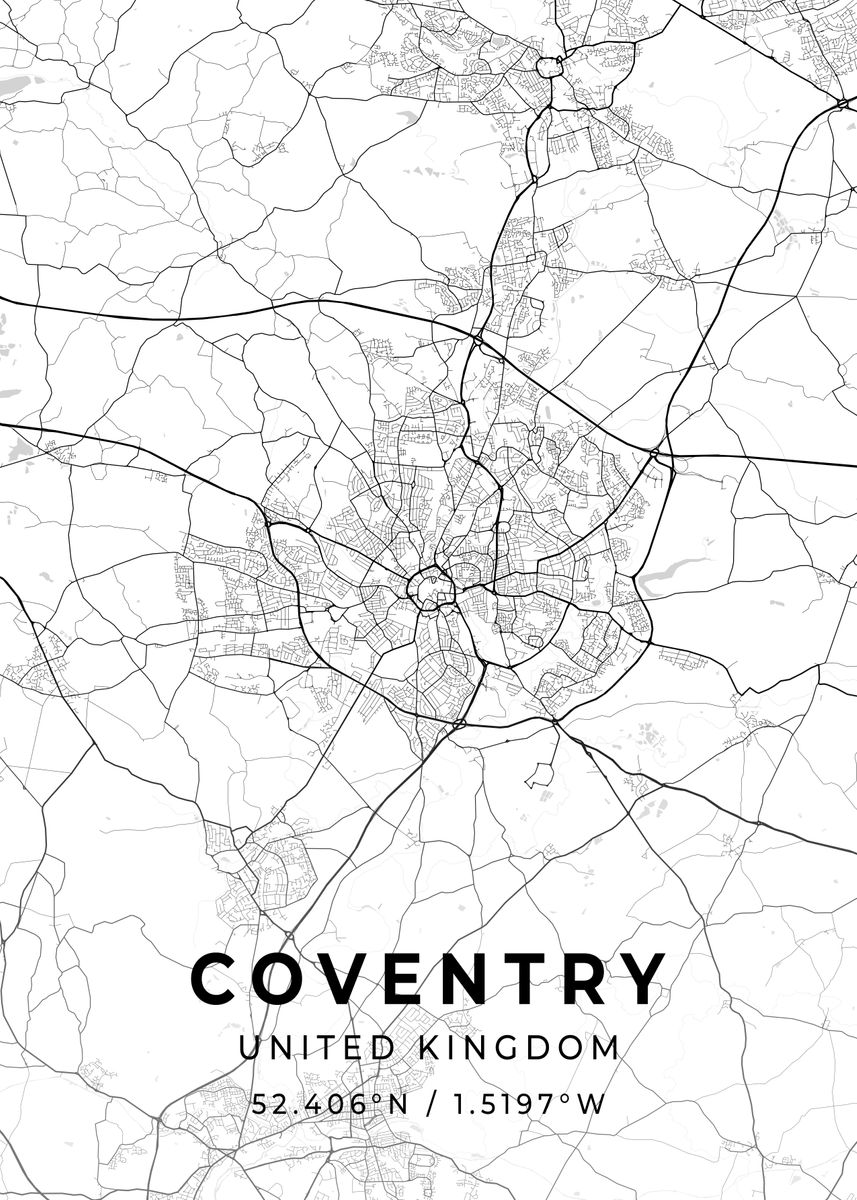 'Coventry UK' Poster by Conceptual Photography Displate