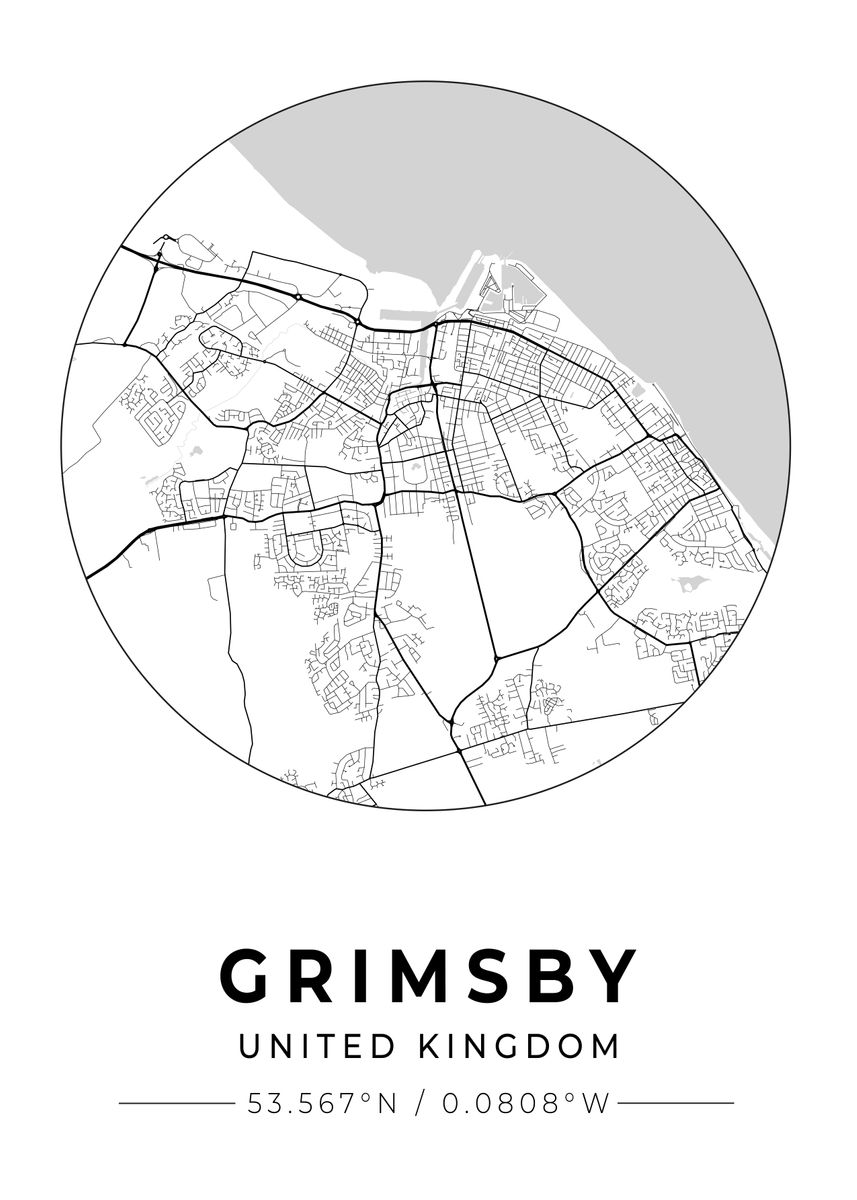 'Grimsby UK' Poster, picture, metal print, paint by Conceptual