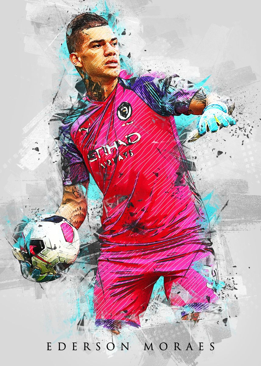 Ederson Moraes' Poster by The Sulung | Displate