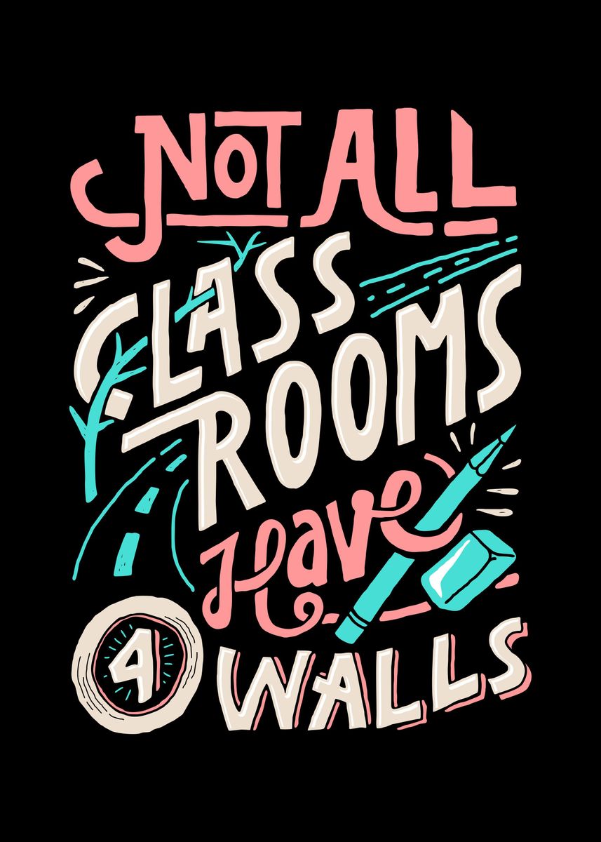 'class rooms' Poster, picture, metal print, paint by sober artwerk