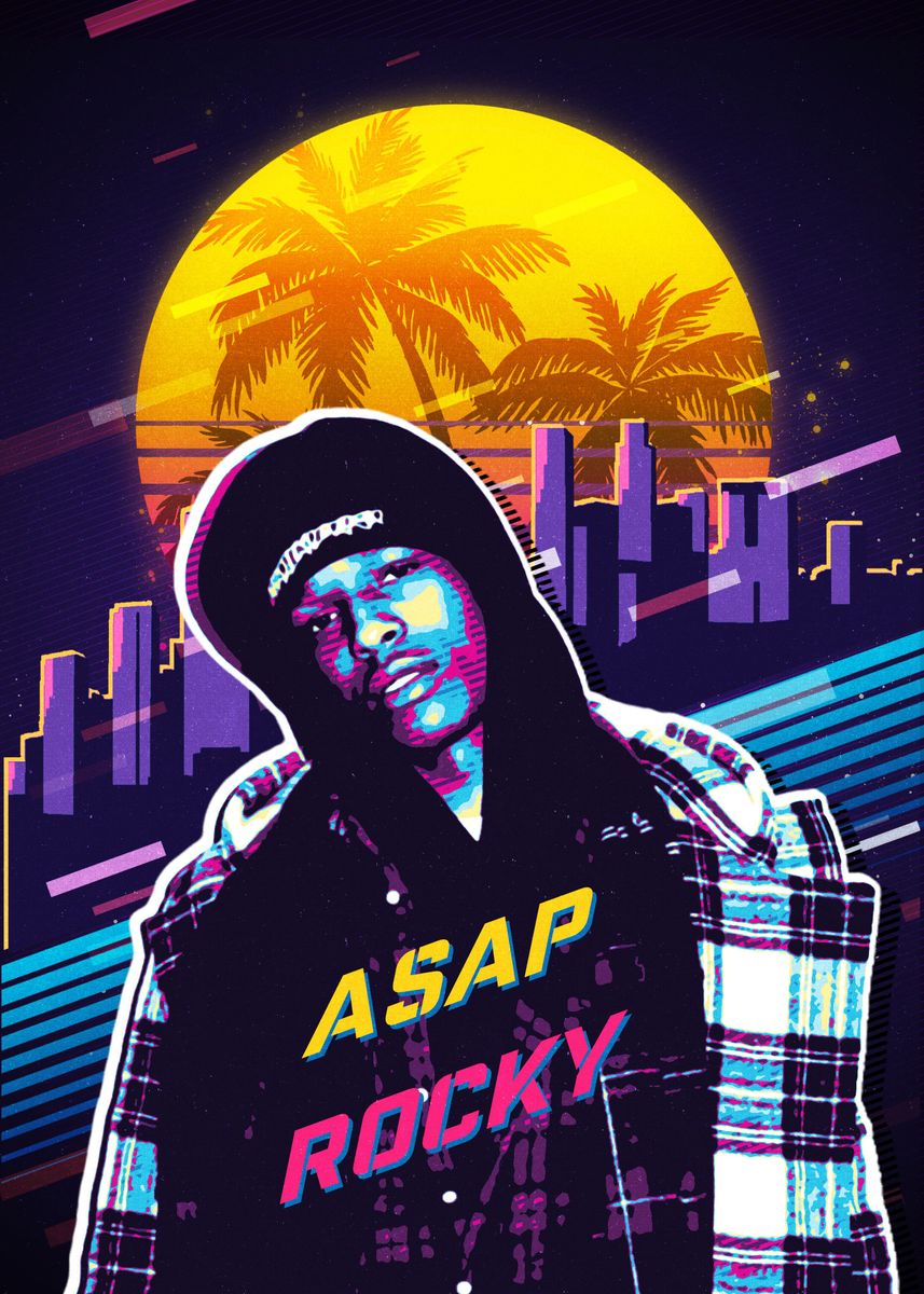 'ASAP ROCKY' Poster, picture, metal print, paint by Most Popular Cult ...