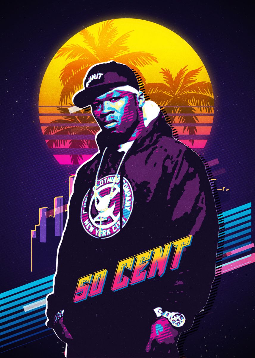 '50 CENT' Poster, picture, metal print, paint by Most Popular Cult ...