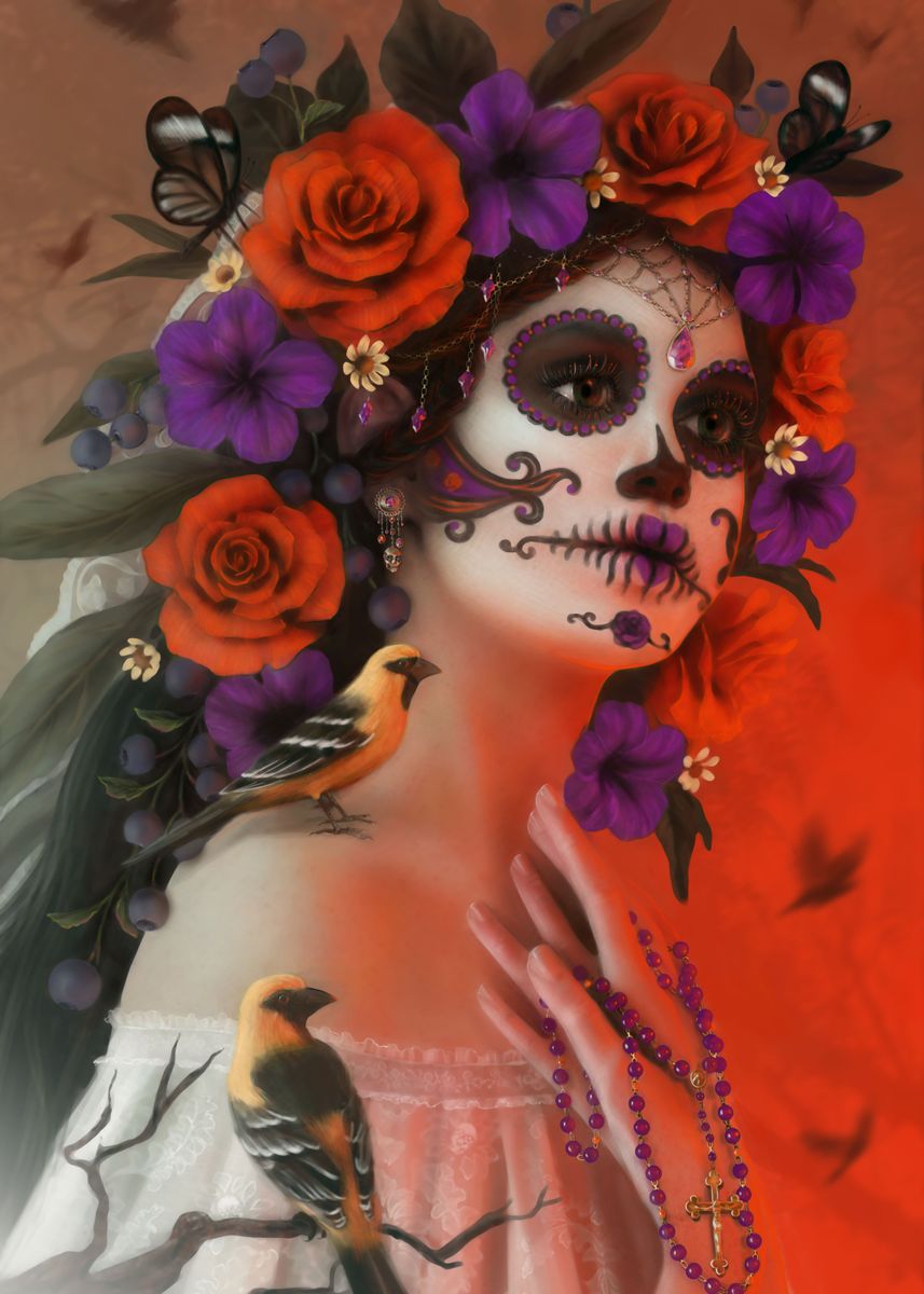 'Day of the Dead' Poster by Tanya Varga | Displate