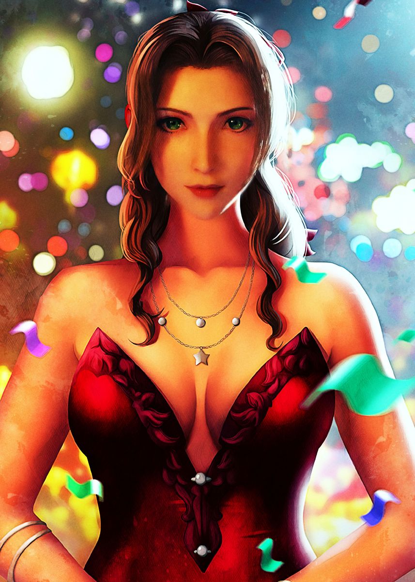 'Aerith Gainsborough ' Poster by misbah dinara | Displate