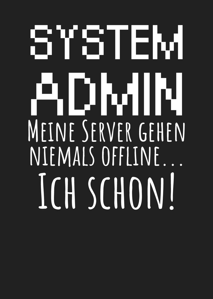 'System Admin Server' Poster by maxdesign | Displate