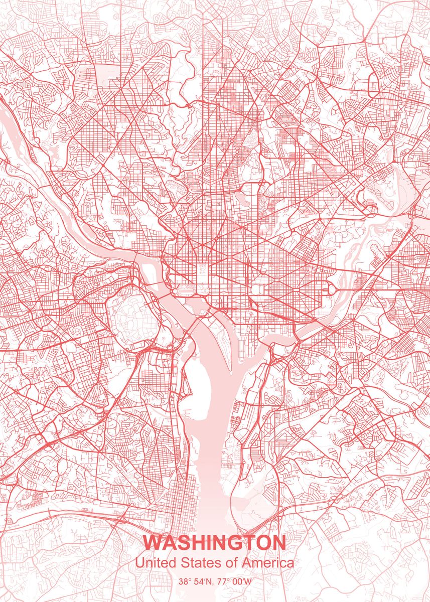 Washington City Map Pastel Poster By Project X Displate 445efd0dda62035e1ca5711747dcf0a2 57b14a605ab85b49644a956041432829