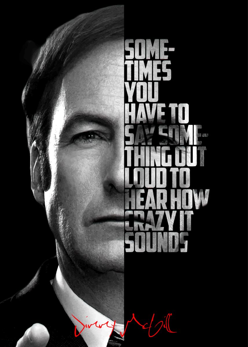 'Jimmy McGill' Poster, picture, metal print, paint by BnWDesigner ...