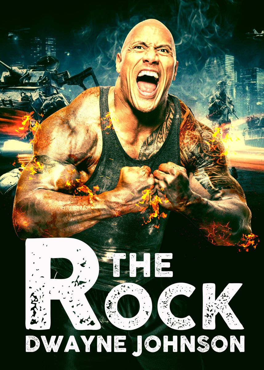 The Rock' Poster by neo bianca007 Displate