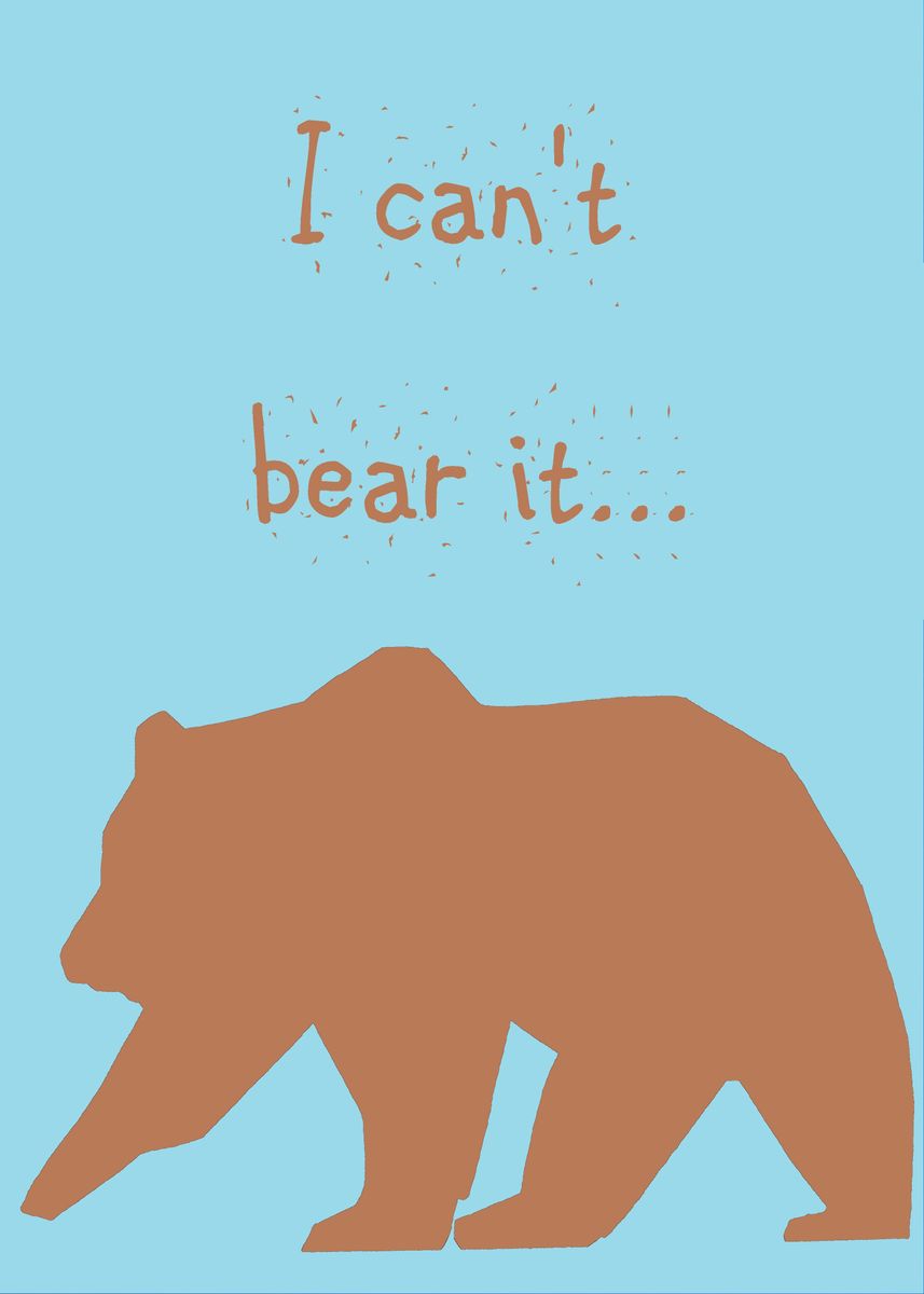 'I can not bear it' Poster, picture, metal print, paint by Axana ...