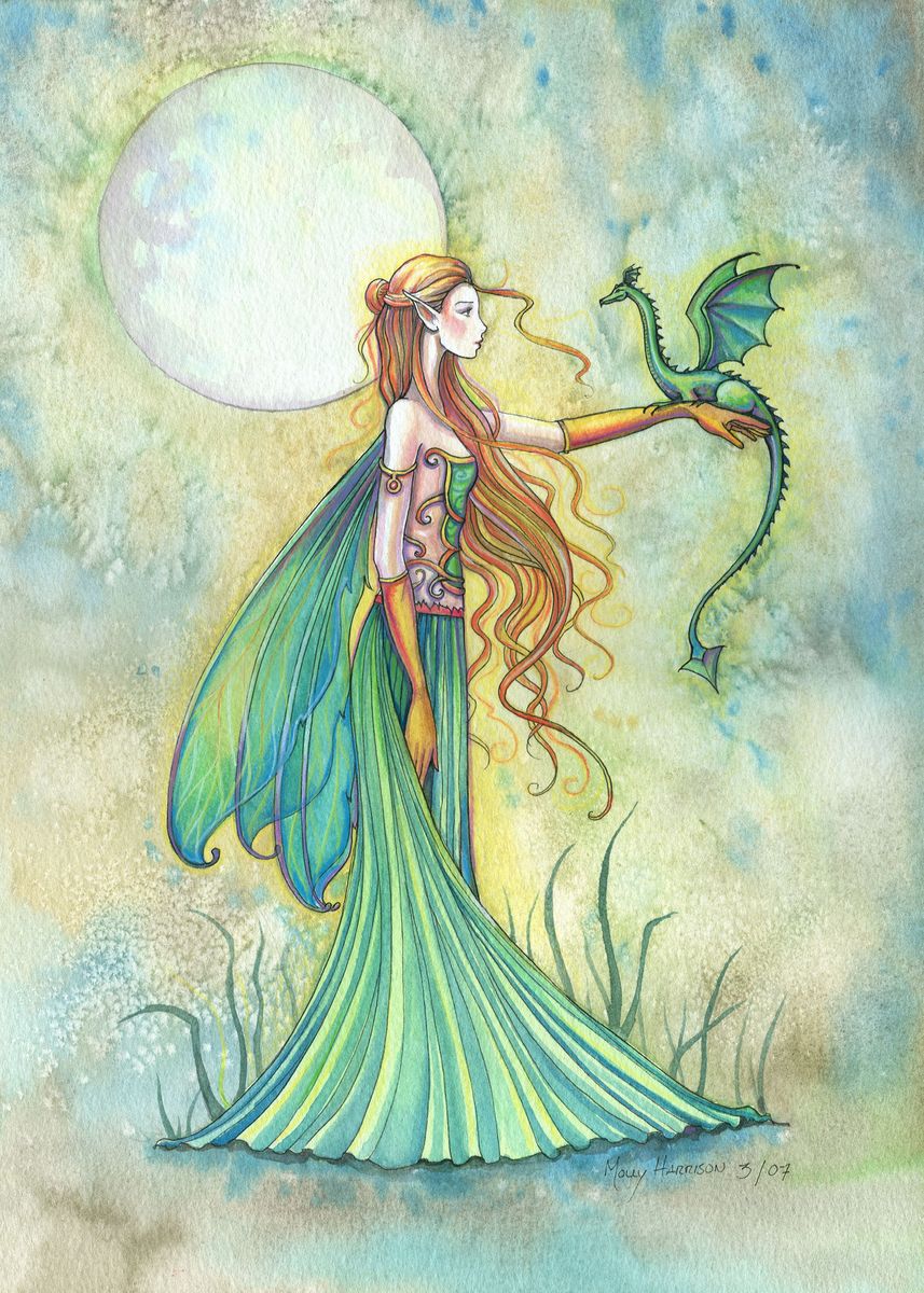 Molly Harrison Fairy Stickers Fantasy Art Fairies