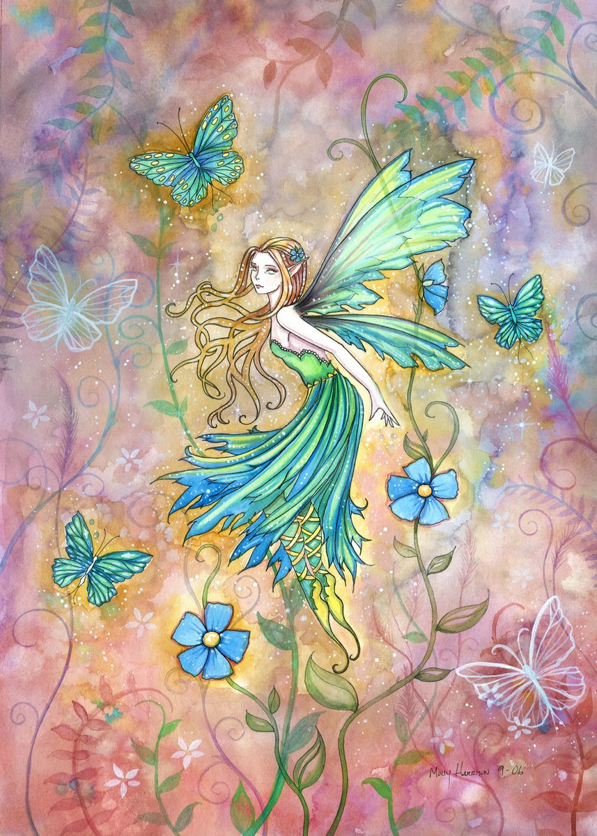 'Enchanted Garden' Poster, picture, metal print, paint by Molly ...