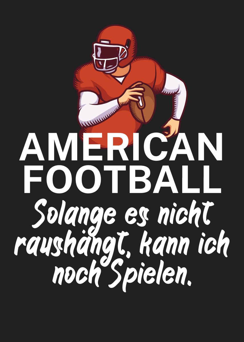 'American Football' Poster by maxdesign Displate