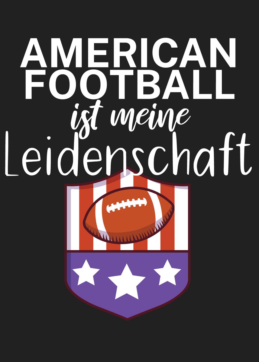 'American Football' Poster, picture, metal print, paint by maxdesign