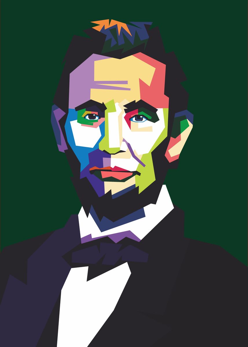 'Abraham Lincoln' Poster, Picture, Metal Print, Paint By Defi Saul ...