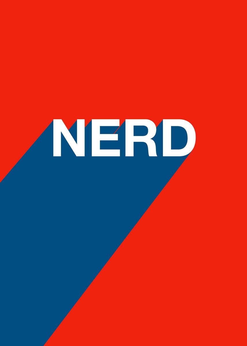 'Nerd Word Art' Poster, picture, metal print, paint by Adam Regester ...