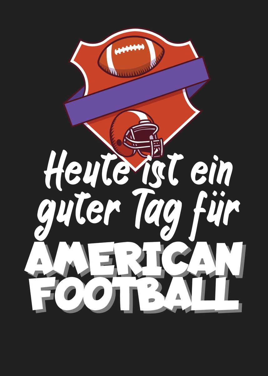 'American Football' Poster by maxdesign Displate