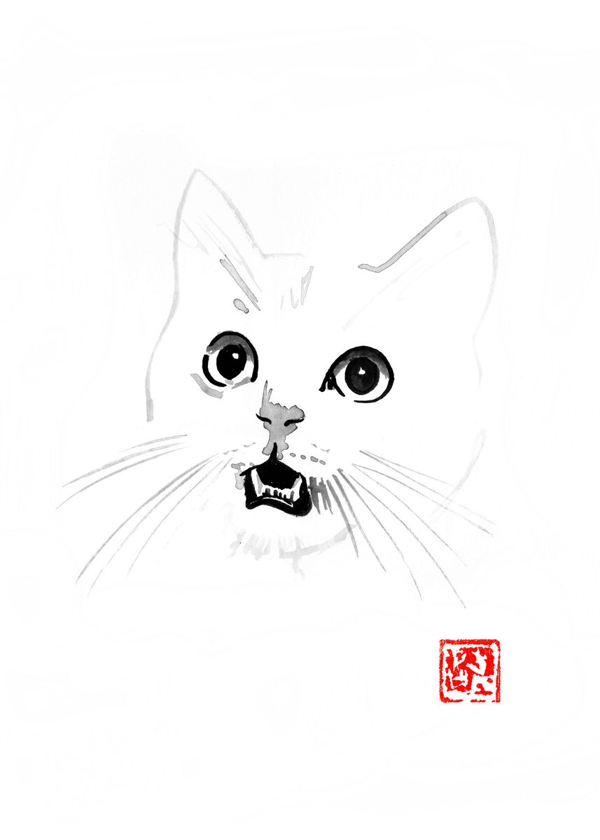 Chat Pas Content Poster By Pechane Sumie Displate