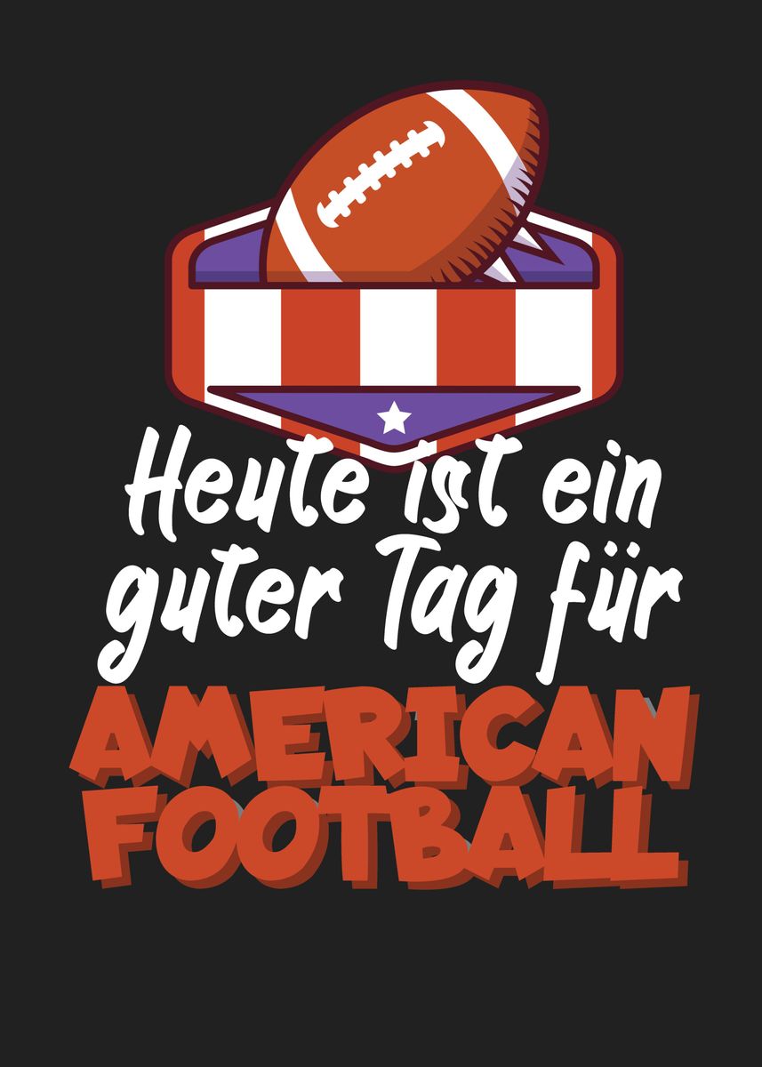 'American Football' Poster, picture, metal print, paint by maxdesign