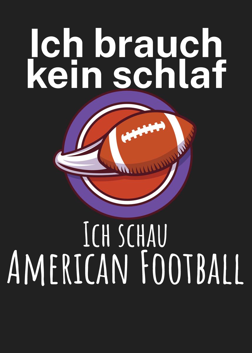 'American Football' Poster, picture, metal print, paint by maxdesign