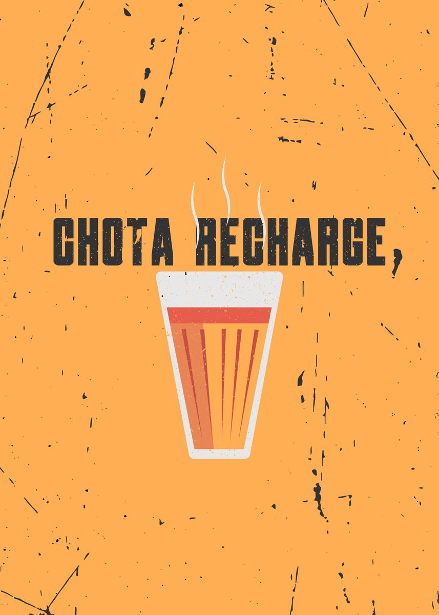 'Funny Chai Tea Quote' Poster by Visualz Displate
