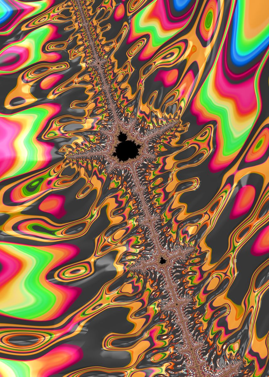 'Funky Mandelbrot Fractal' Poster, picture, metal print, paint by ...