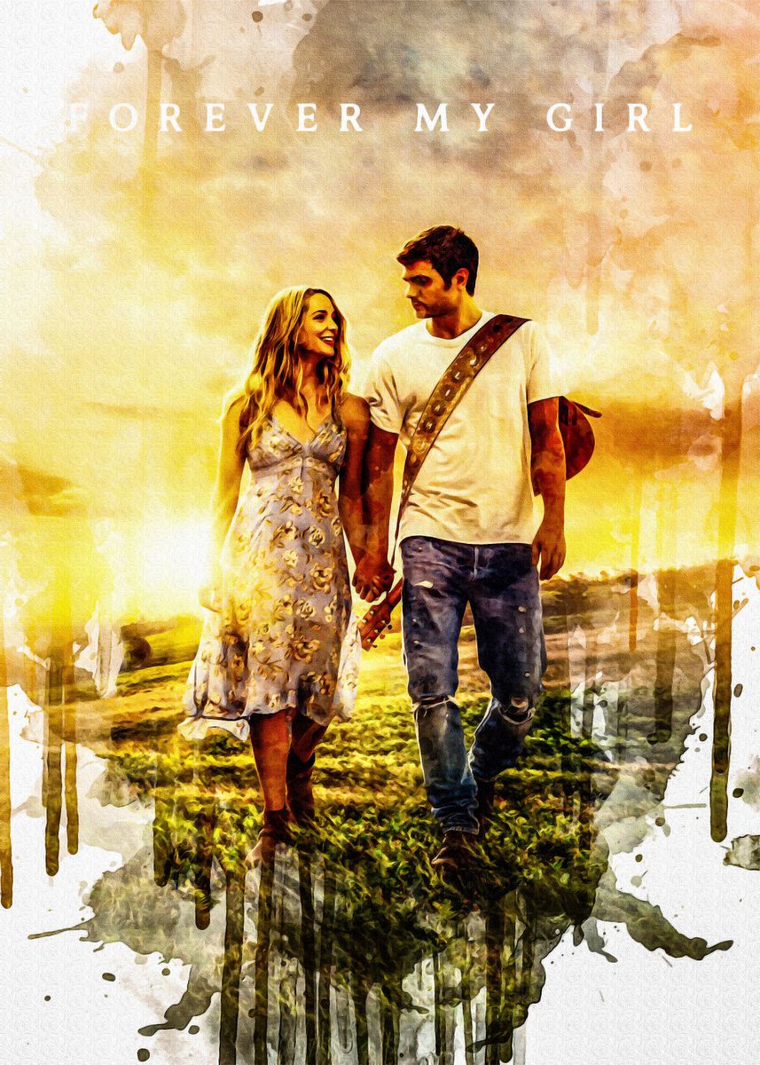 'Forever My Girl ' Poster, picture, metal print, paint by Kaye Luca ...