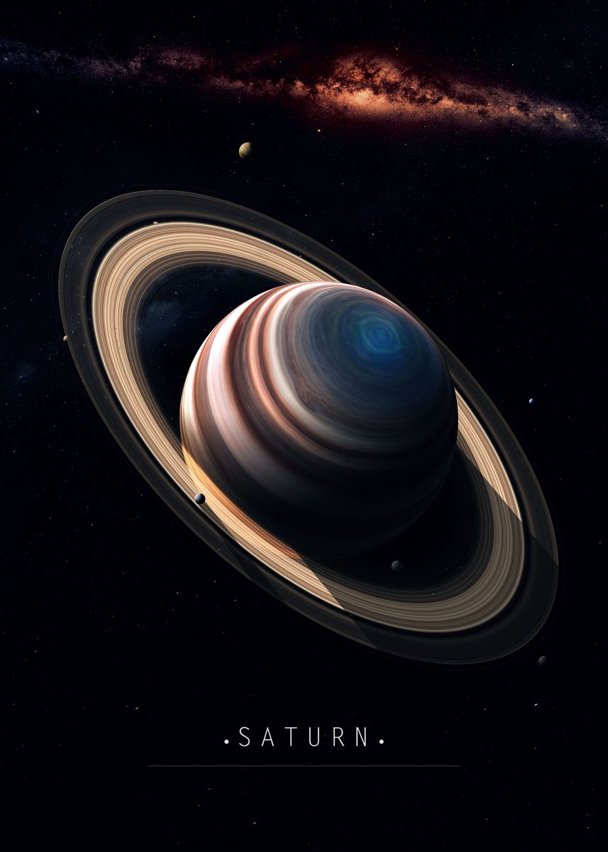 'Saturn' Poster by Cosmologic Vii  | Displate