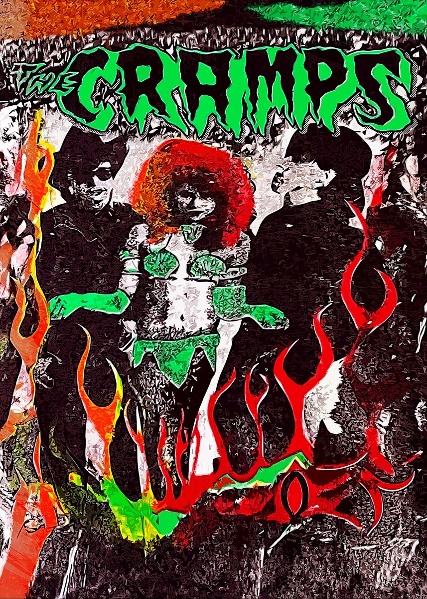 The Cramps Group Shot Poster 24 In x 33 In EU 