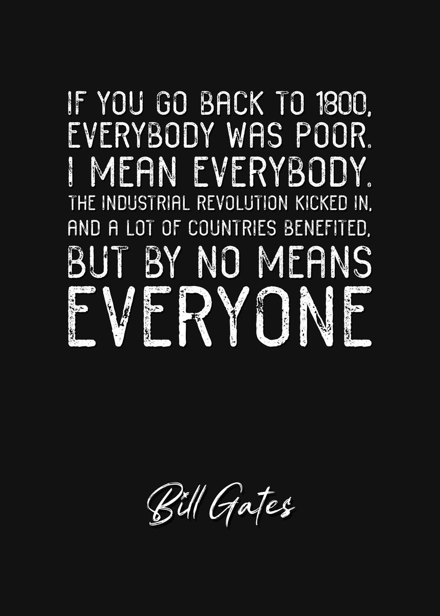 'Bill Gates Quote 4' Poster by Quoteey  | Displate