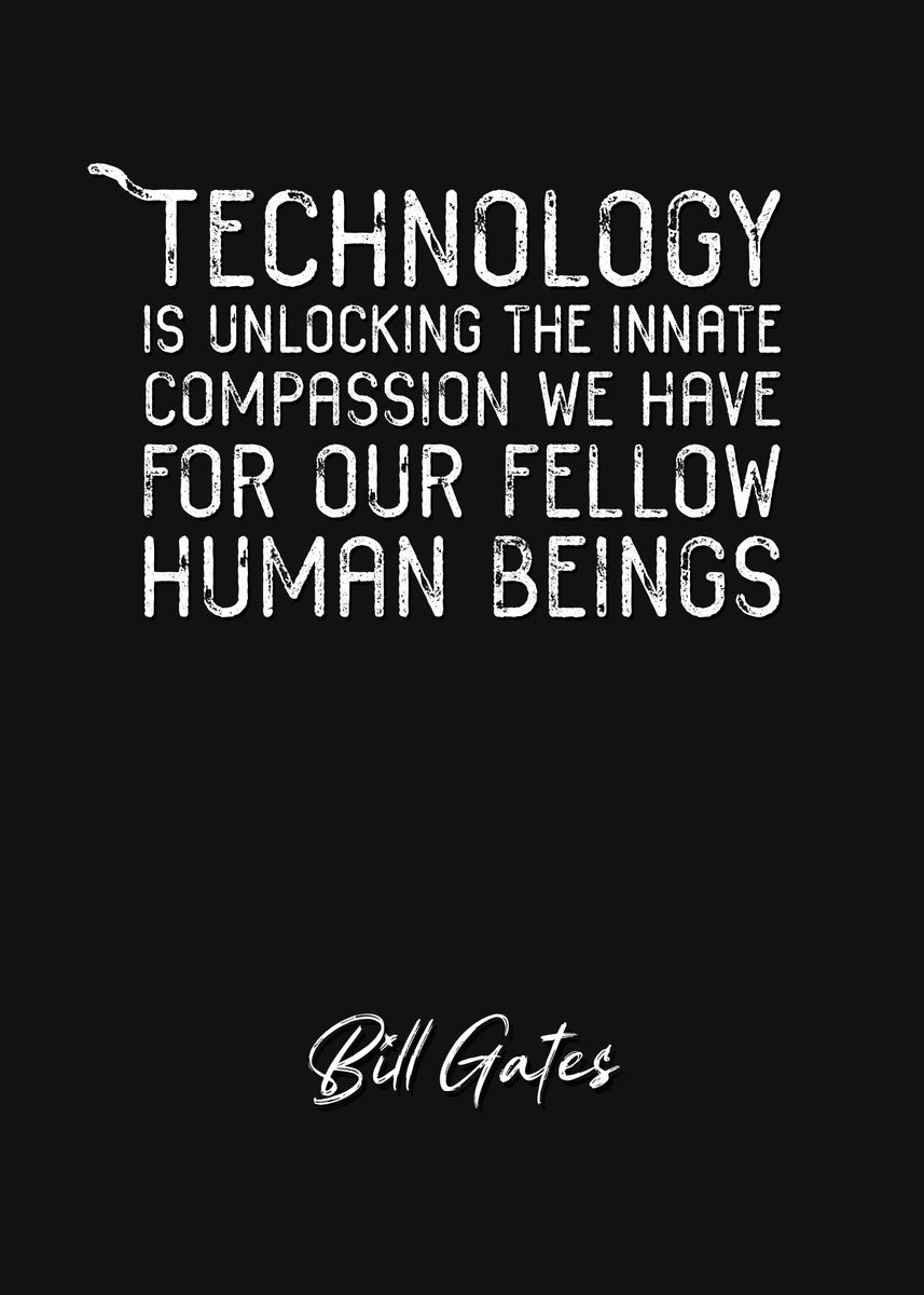 'Bill Gates Quote 5' Poster by Quoteey  | Displate