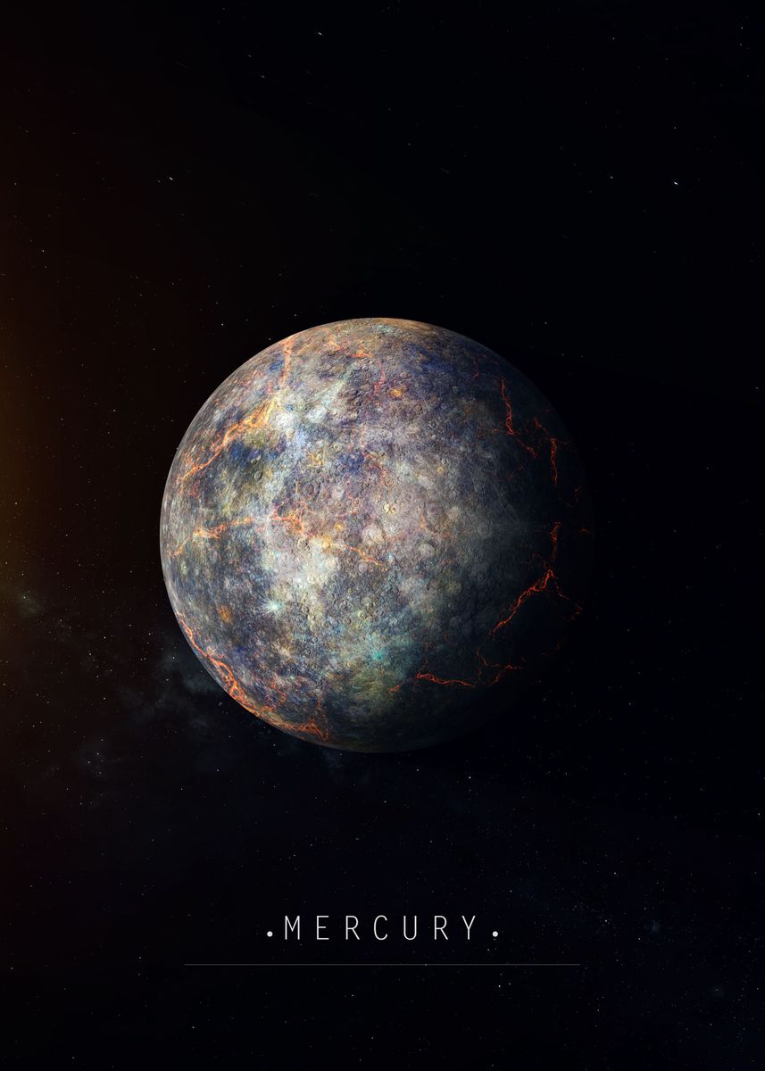 'Mercury' Poster by Cosmologic Vii  | Displate