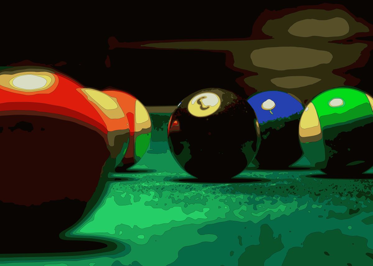 'Billiards' Poster By Josh B | Displate