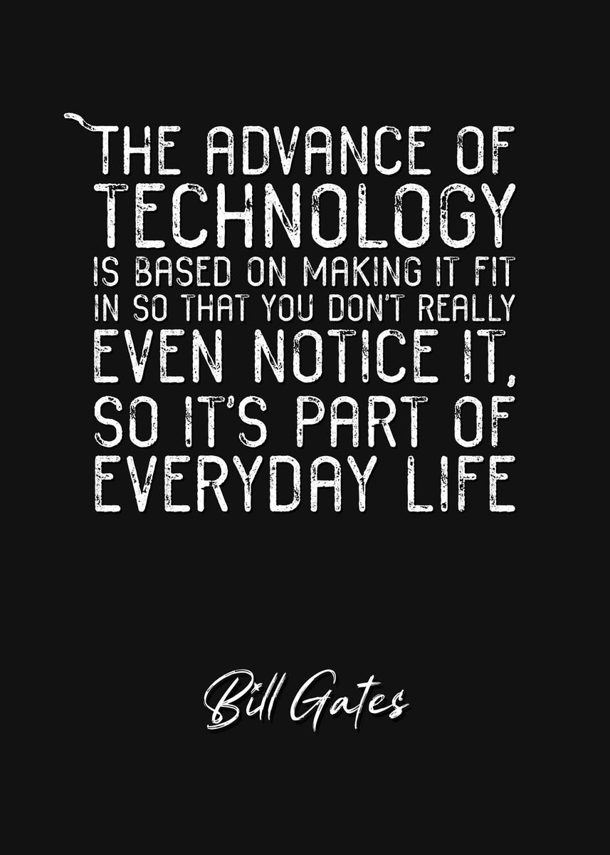 'Bill Gates Quote 6' Poster by Quoteey  | Displate