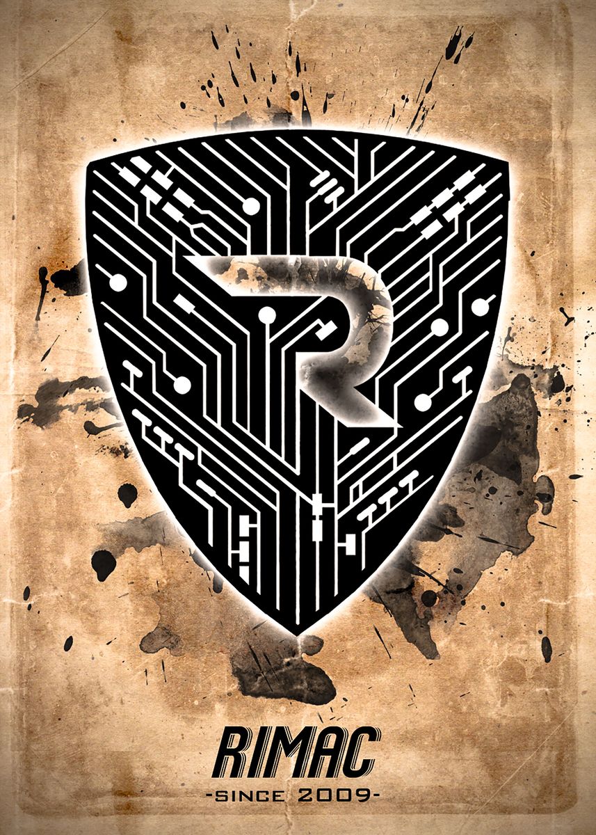 'Rimac' Poster, picture, metal print, paint by CarsWorld GE | Displate