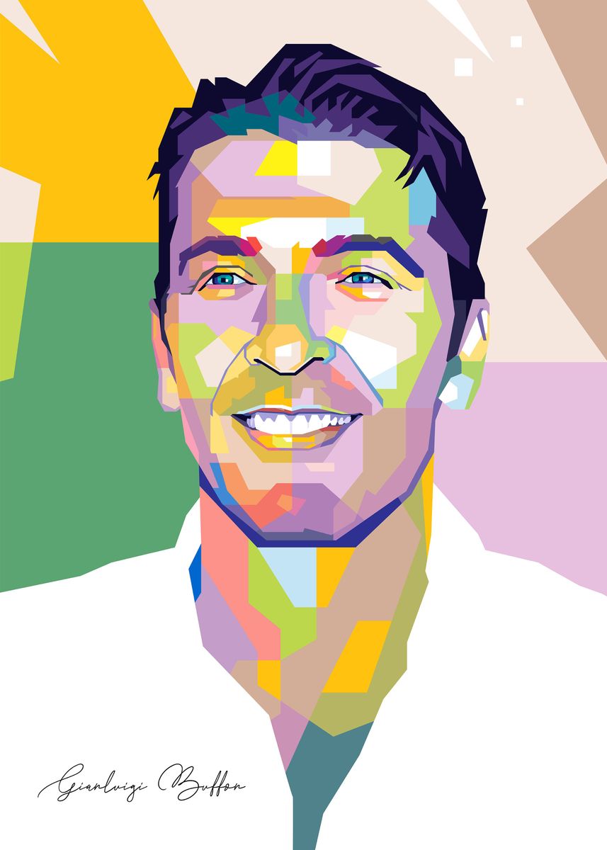 Buffon Writer 'Gianluigi Buffon Script' Poster by Mas Nono | Displate